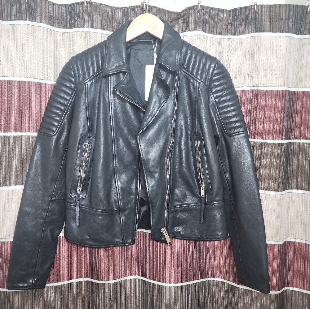 NAPPA LEATHER BIKER JACKET